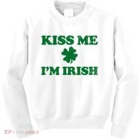 Kiss Me Im Irish St Patricks Day Kids Sweatshirt thumb 0