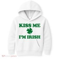 Kiss Me Im Irish St Patricks Day Kids Hoodie thumb 0