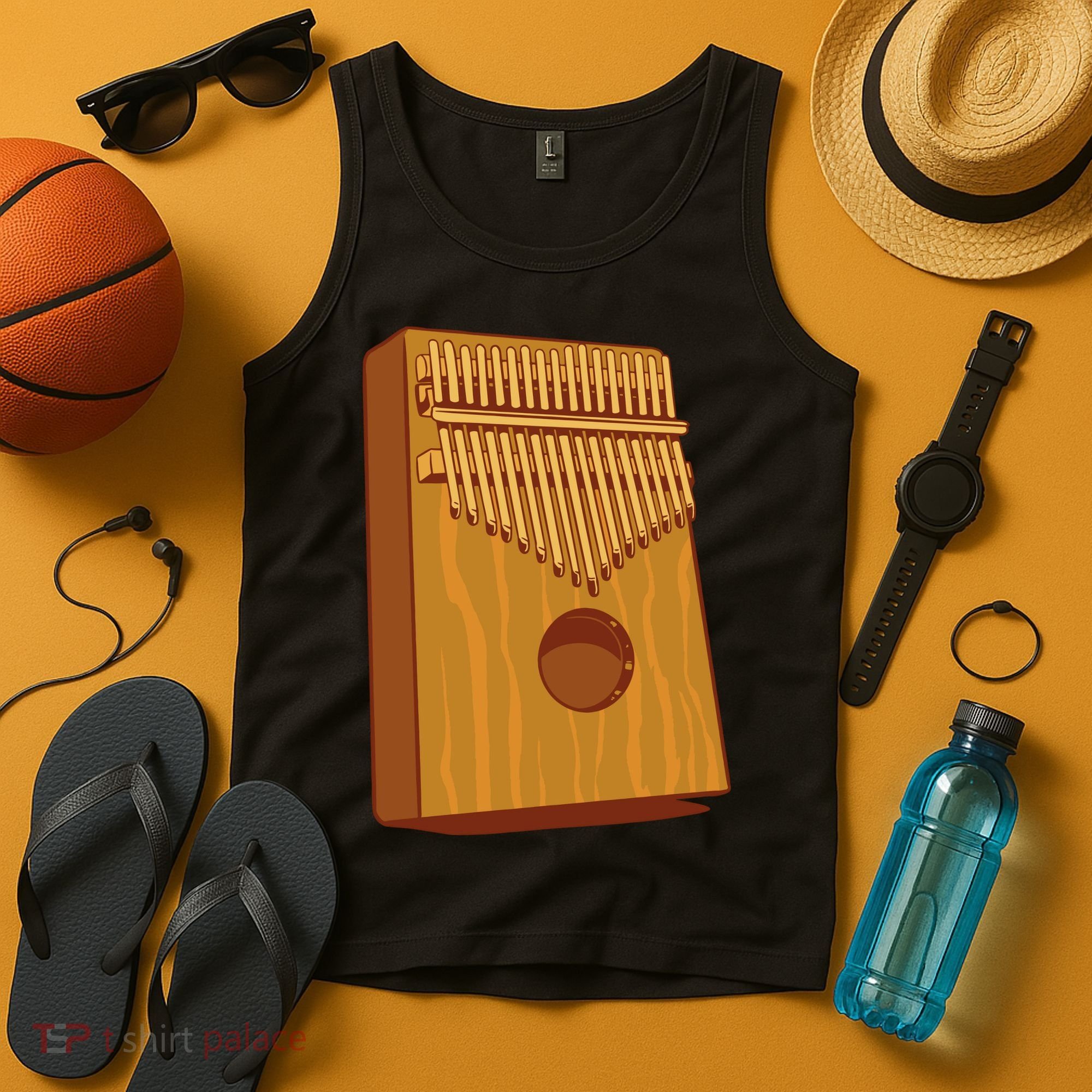 Kalimba Musical Instrument Tank Top
