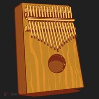 Kalimba Musical Instrument Golf Towel thumb 3