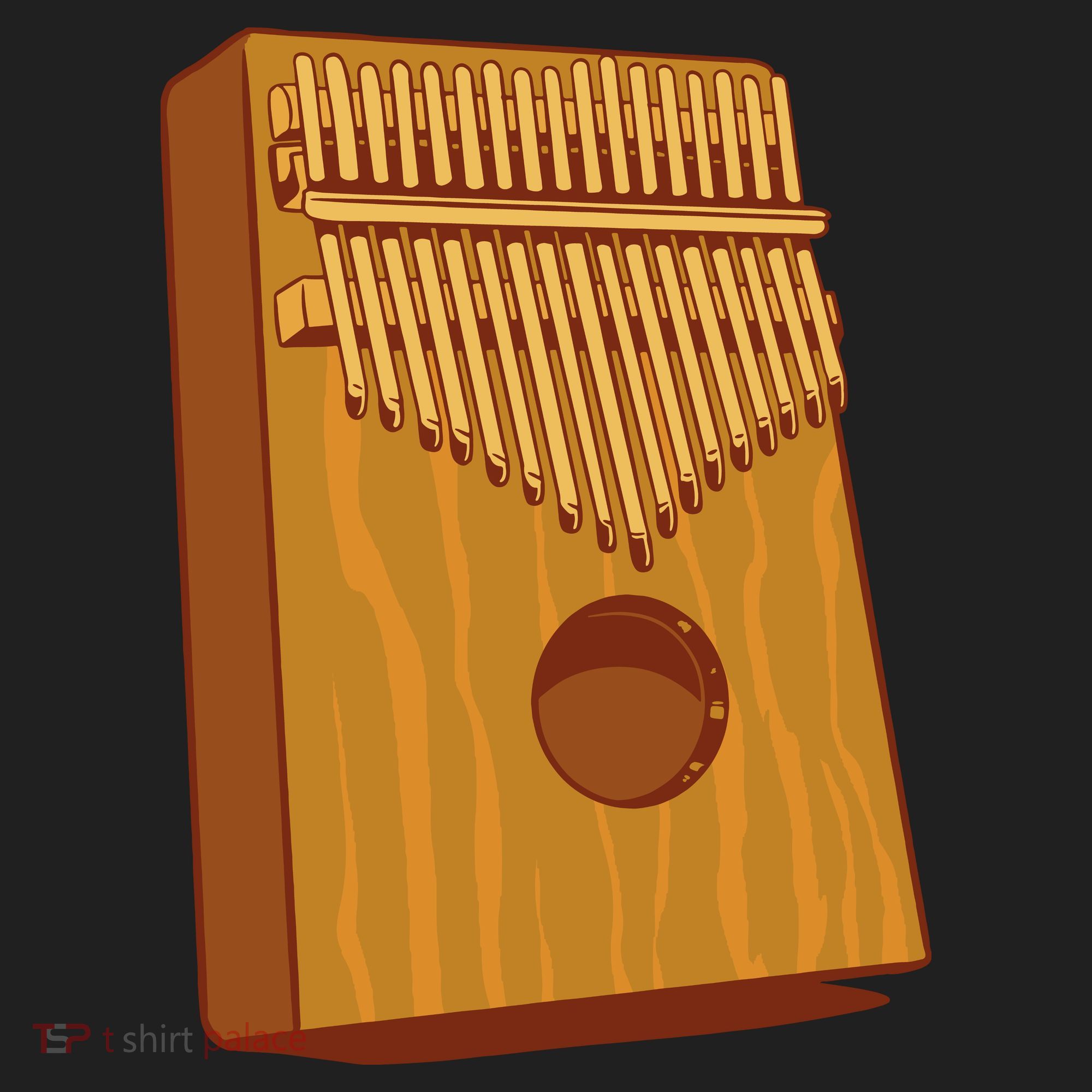 Kalimba Musical Instrument Golf Towel