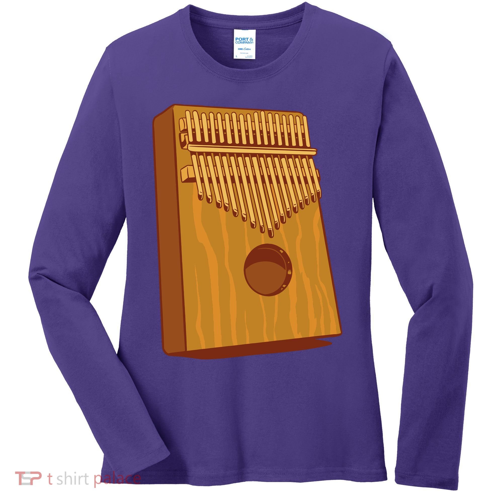 Kalimba Musical Instrument Women's Long Sleeve Shirt