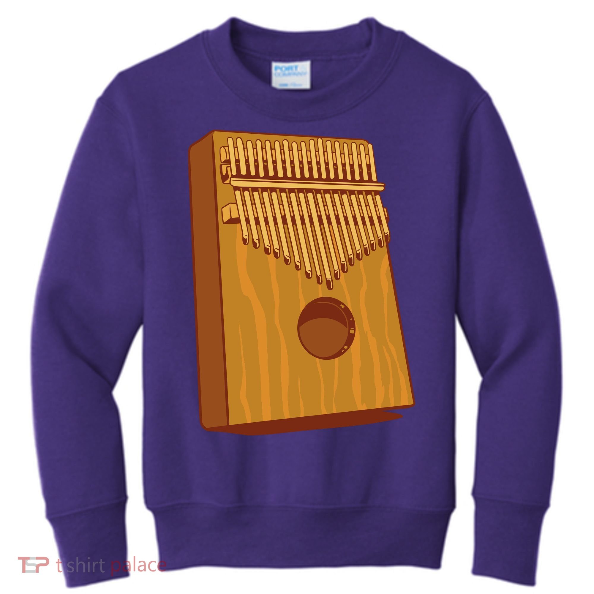 Kalimba Musical Instrument Kids Sweatshirt