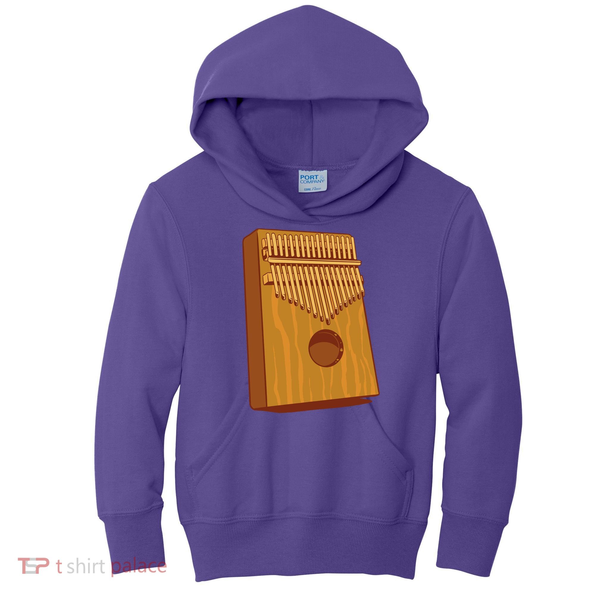 Kalimba Musical Instrument Kids Hoodie