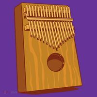 Kalimba Musical Instrument Kids Hoodie thumb 2