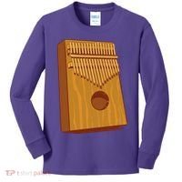 Kalimba Musical Instrument Kids Long Sleeve Shirt thumb 0