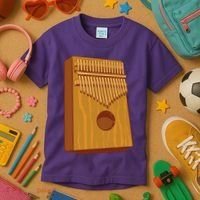 Kalimba Musical Instrument Kids T-Shirt thumb 3