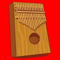 Kalimba Musical Instrument Santa Hat thumb 1