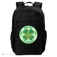 Kiss Me I'm Highrish St Patrick's Day Weed Stoner Backpack thumb 0