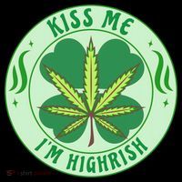 Kiss Me I'm Highrish St Patrick's Day Weed Stoner Coffee Mug thumb 5