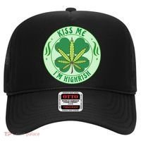 Kiss Me I'm Highrish St Patrick's Day Weed Stoner Hat thumb 0