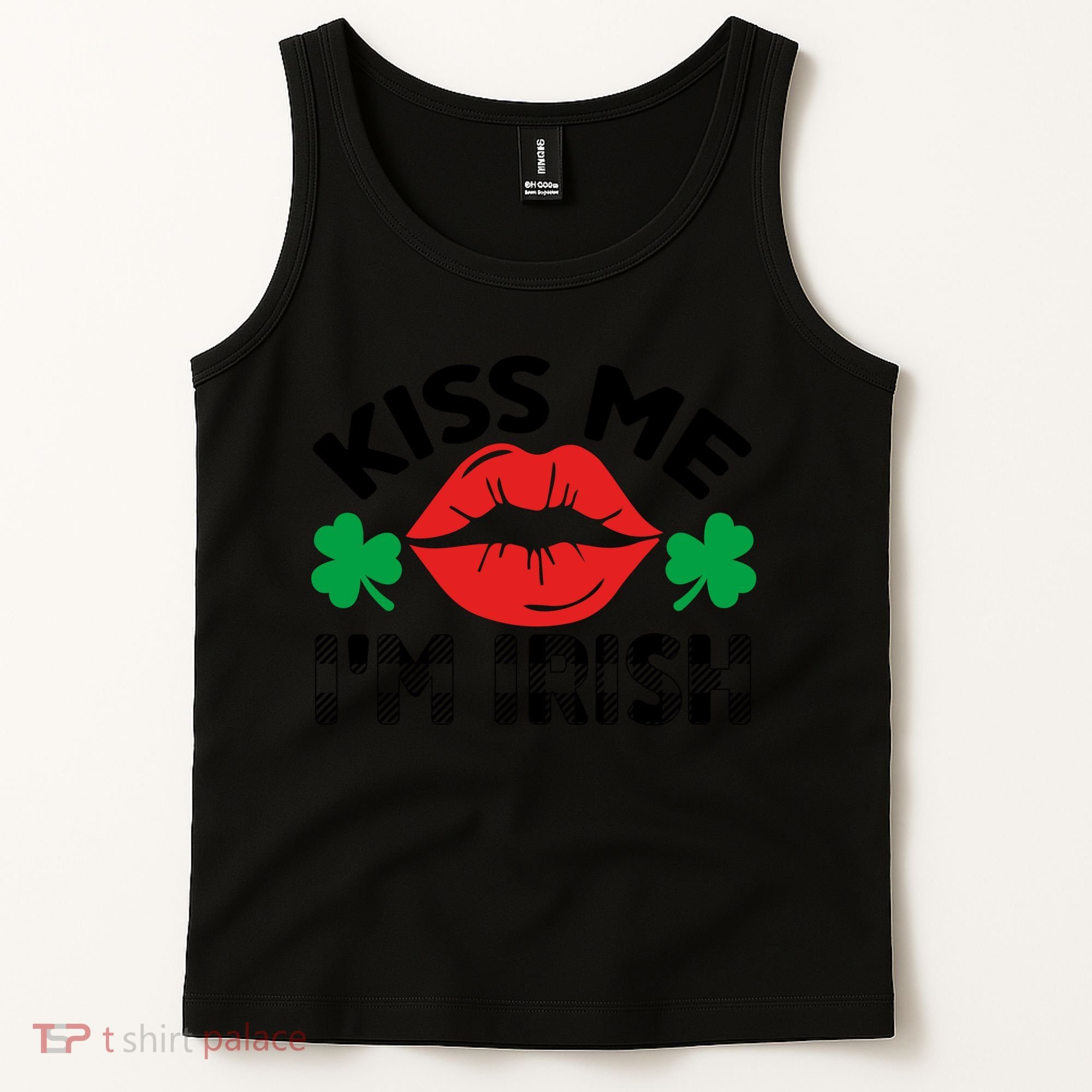 Kiss Me I'm Irish Funny St Patricks Day Tank Top