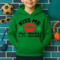 Kiss Me I'm Irish Funny St Patricks Day Kids Hoodie thumb 2
