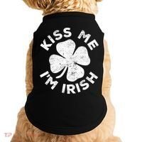Kiss Me I'm Irish TShirt Saint Patrick Day Shirt Doggie Tank thumb 0