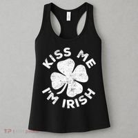 Kiss Me I'm Irish TShirt Saint Patrick Day Shirt Women's Tank Top thumb 3