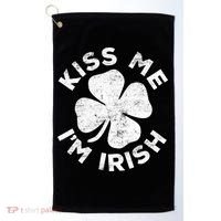 Kiss Me I'm Irish TShirt Saint Patrick Day Shirt Golf Towel thumb 0