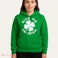 Kiss Me I'm Irish TShirt Saint Patrick Day Shirt Hoodie thumb 5
