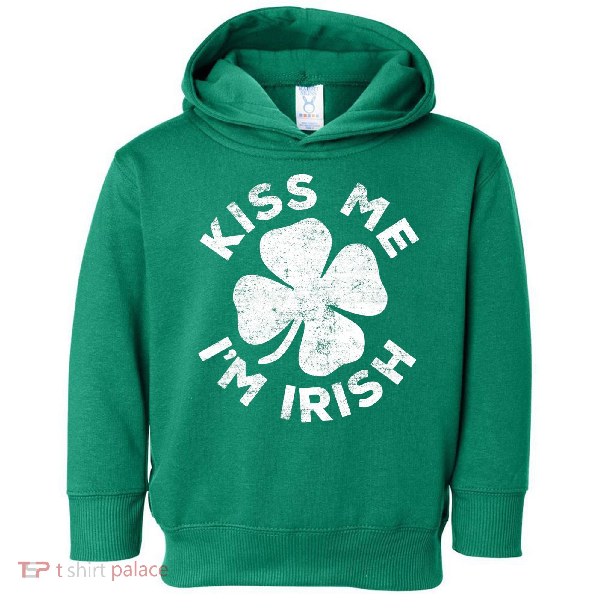 Kiss Me I'm Irish TShirt Saint Patrick Day Shirt Toddler Hoodie
