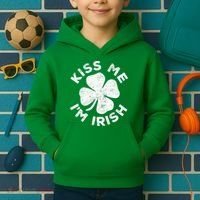Kiss Me I'm Irish TShirt Saint Patrick Day Shirt Kids Hoodie thumb 2
