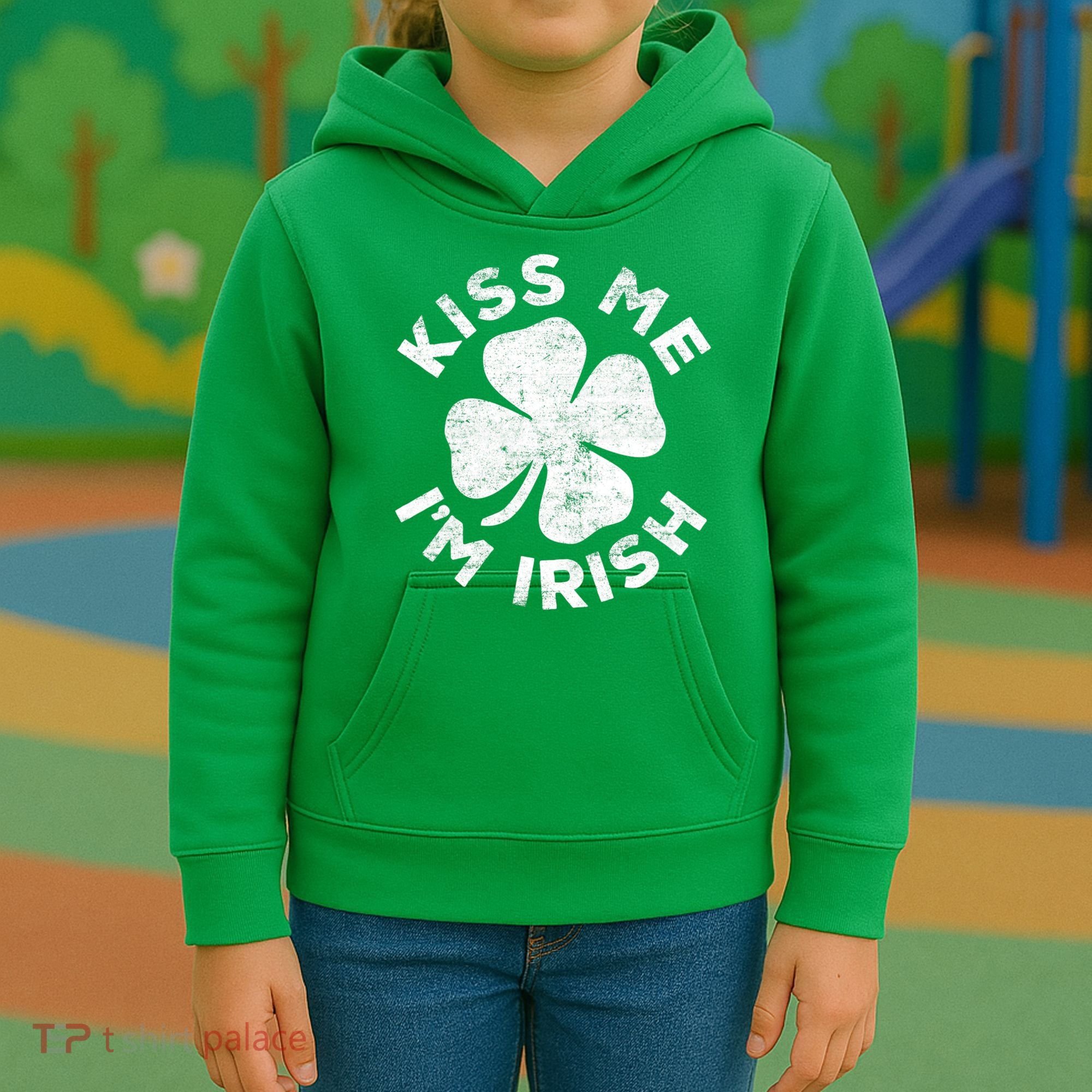 Kiss Me I'm Irish TShirt Saint Patrick Day Shirt Kids Hoodie