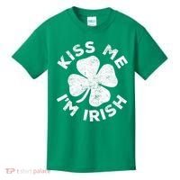 Kiss Me I'm Irish TShirt Saint Patrick Day Shirt Kids T-Shirt thumb 0