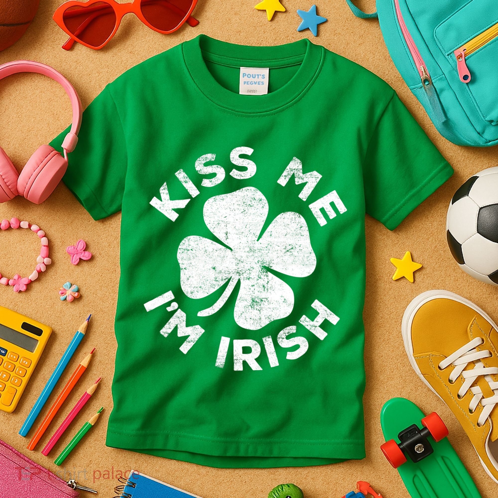Kiss Me I'm Irish TShirt Saint Patrick Day Shirt Kids T-Shirt