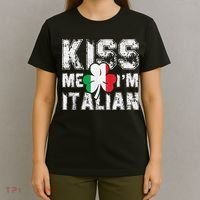 Kiss Me I'm Italian Shirt Great Saint Patrick's Day T-Shirt thumb 4