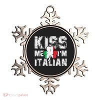 Kiss Me I'm Italian Shirt Great Saint Patrick's Day Ornament thumb 0