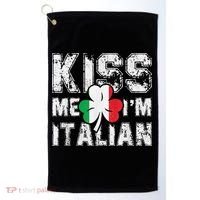 Kiss Me I'm Italian Shirt Great Saint Patrick's Day Golf Towel thumb 0