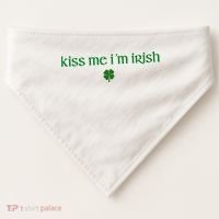 Kiss Me IM Irish USA-Made Doggie Bandana thumb 0