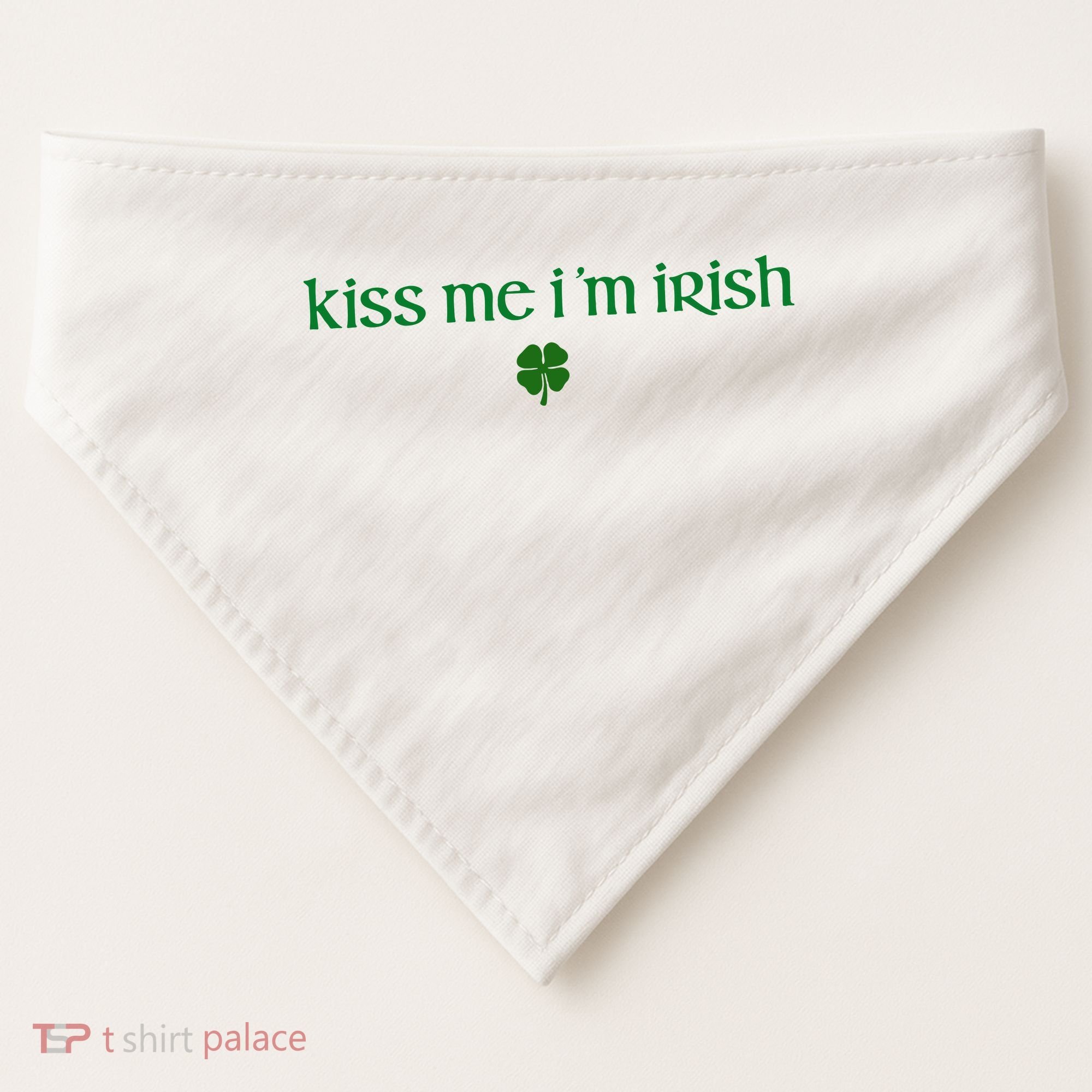 Kiss Me IM Irish USA-Made Doggie Bandana