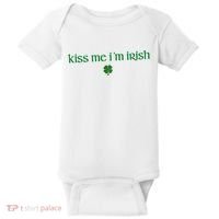 Kiss Me IM Irish Baby Bodysuit thumb 0
