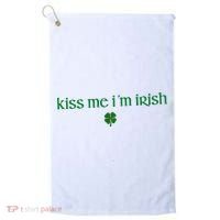 Kiss Me IM Irish Golf Towel thumb 0