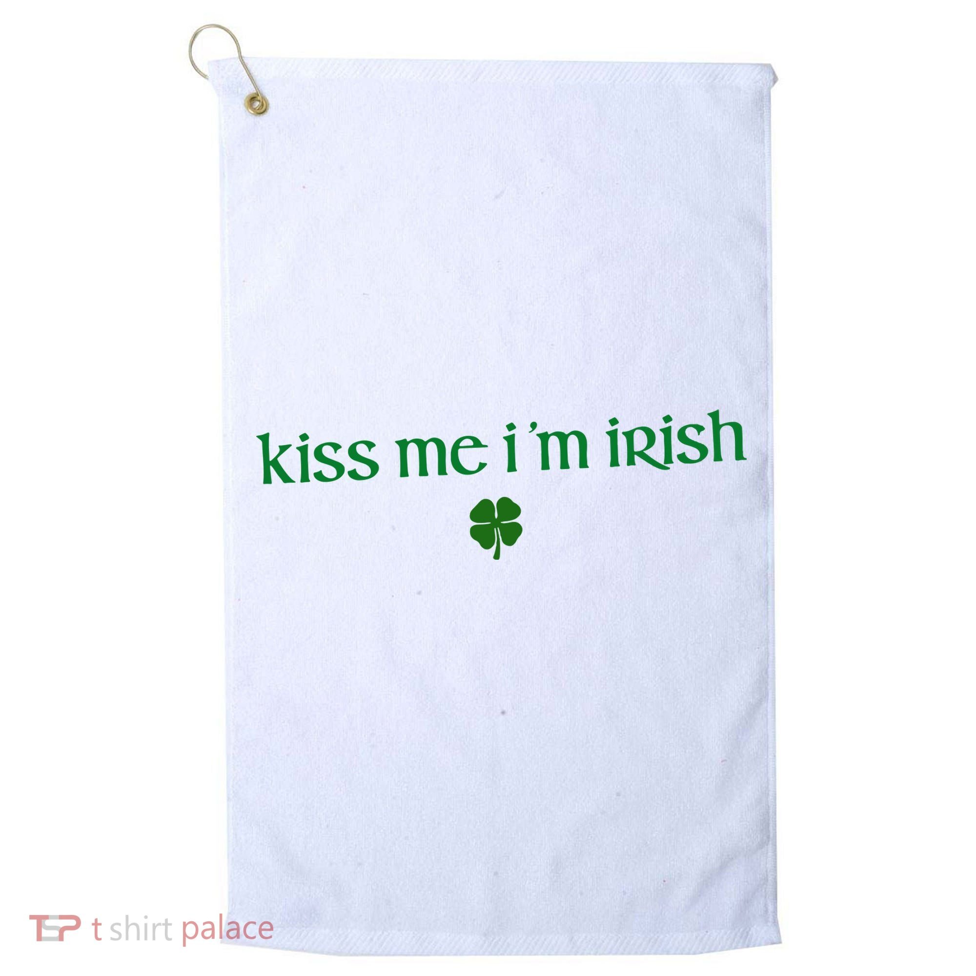 Kiss Me IM Irish Golf Towel