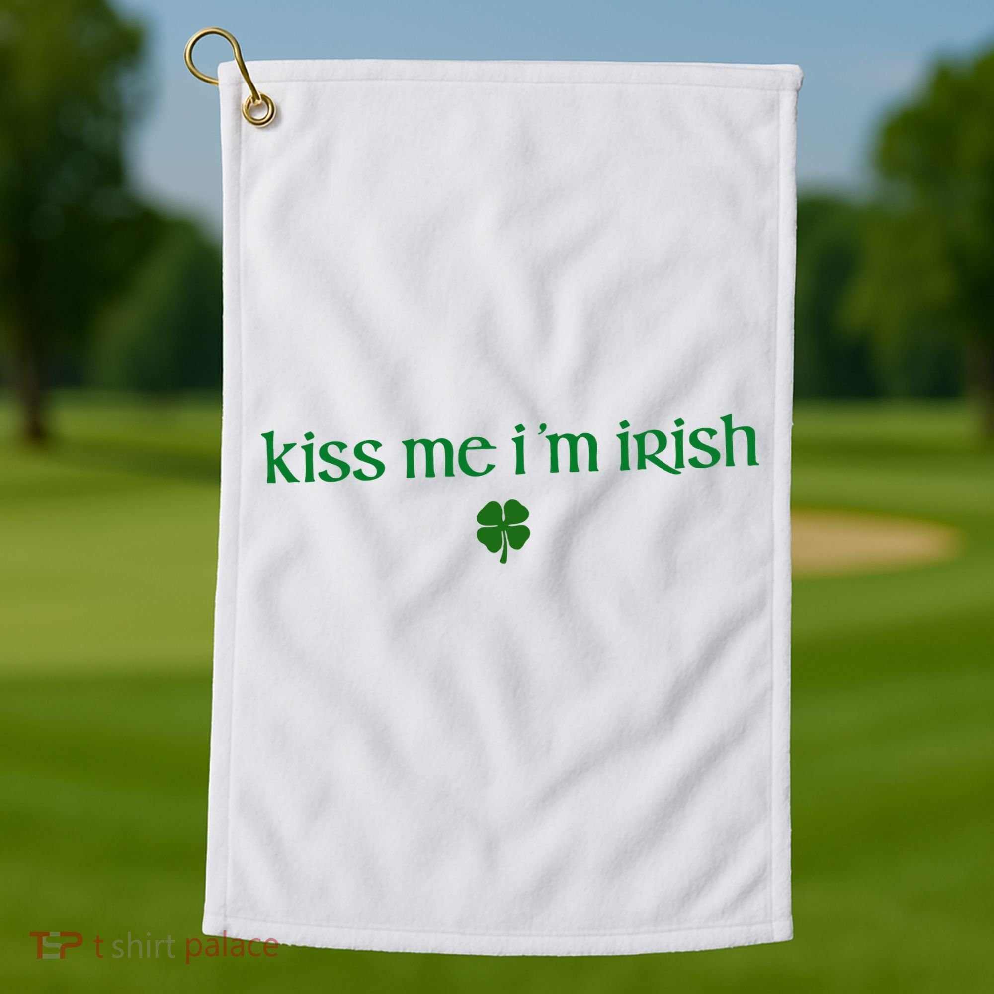 Kiss Me IM Irish Golf Towel