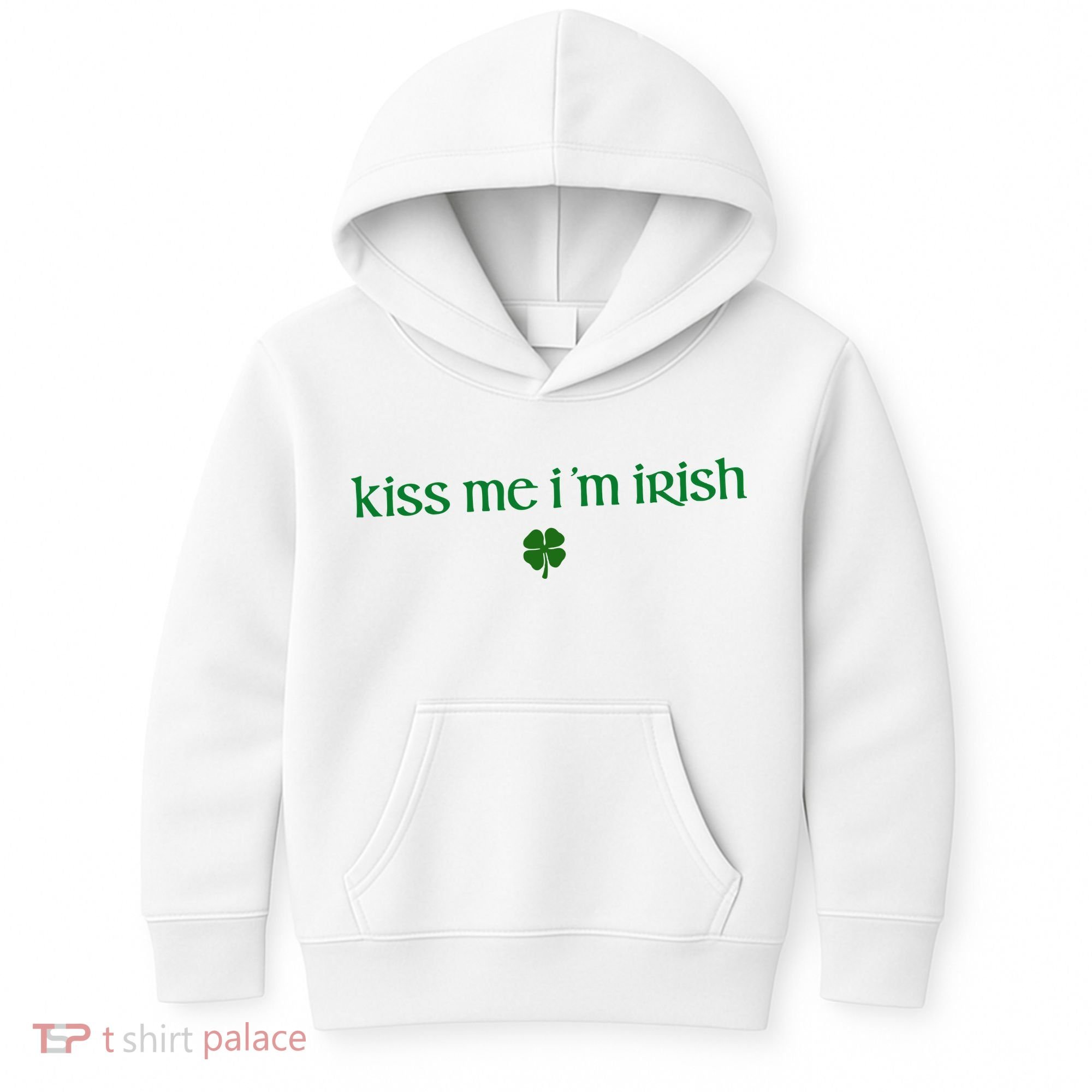 Kiss Me IM Irish Kids Hoodie