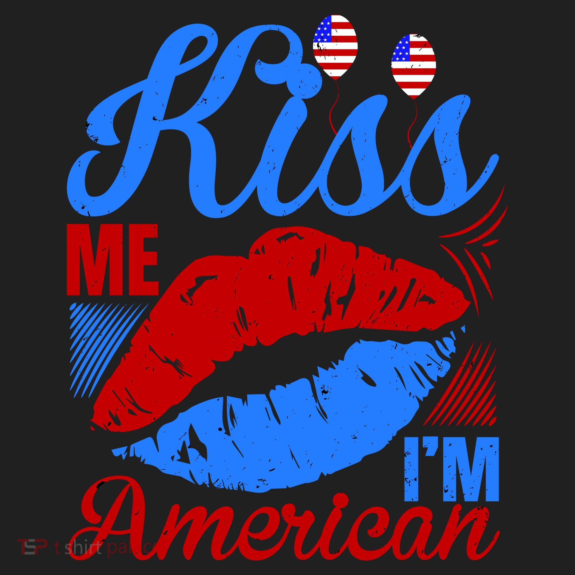 Kiss Me Im American Tumbler