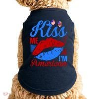 Kiss Me Im American Doggie Tank thumb 0