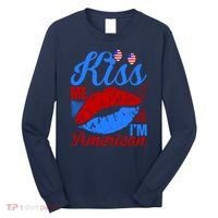 Kiss Me Im American Long Sleeve Shirt thumb 0