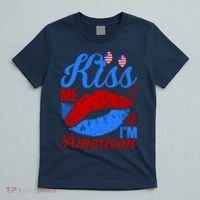 Kiss Me Im American T-Shirt thumb 5