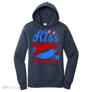 Kiss Me Im American Women's Hoodie