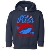 Kiss Me Im American Toddler Hoodie thumb 0