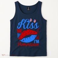 Kiss Me Im American Tank Top thumb 2