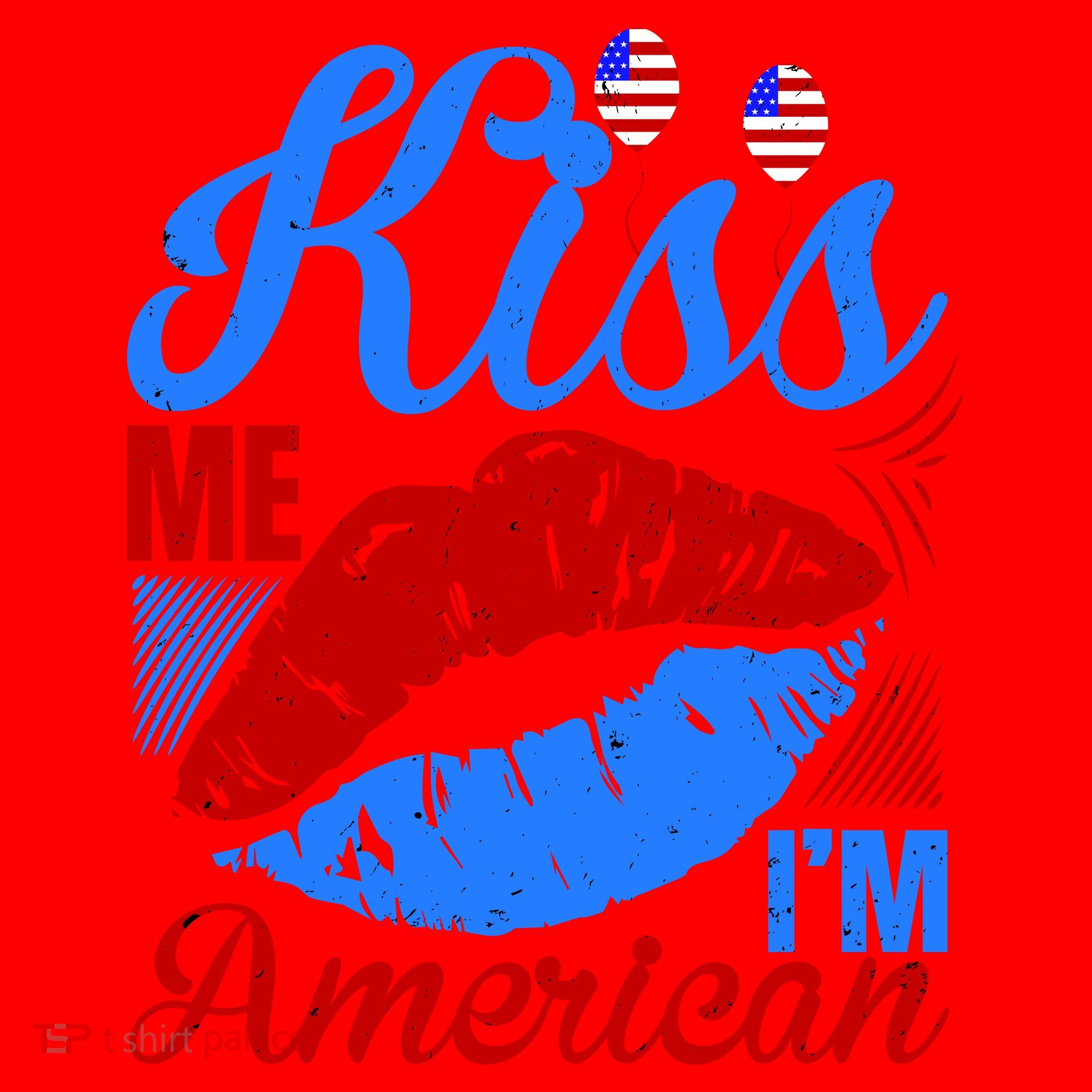Kiss Me Im American Santa Hat