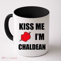 Kiss Me Im Chaldean Coffee Mug thumb 0