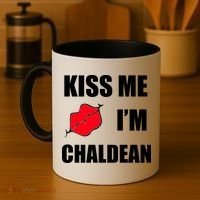 Kiss Me Im Chaldean Coffee Mug thumb 4