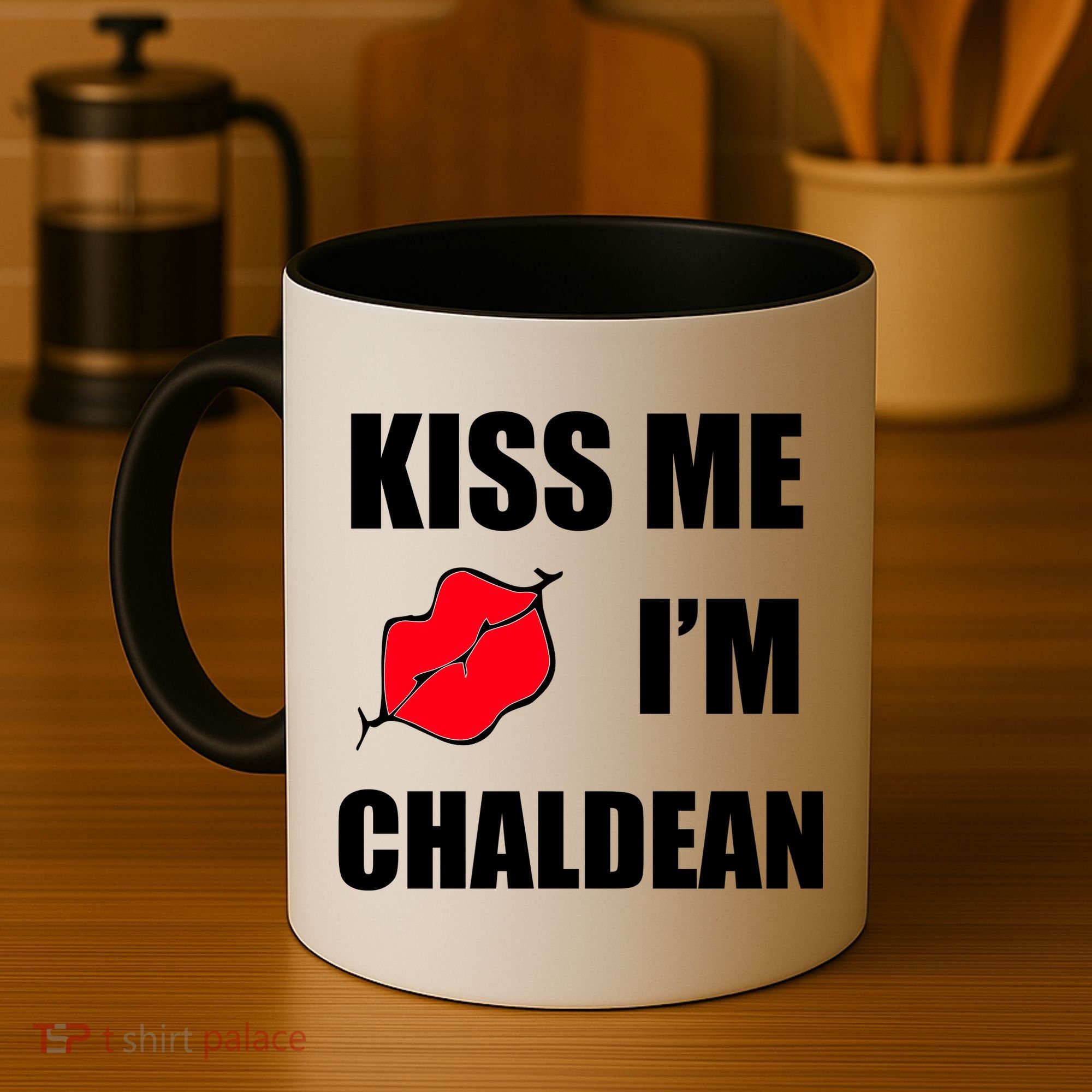Kiss Me Im Chaldean Coffee Mug