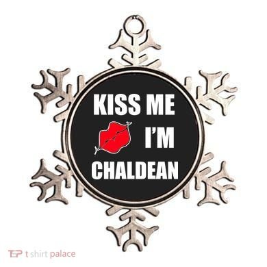 Kiss Me Im Chaldean Ornament