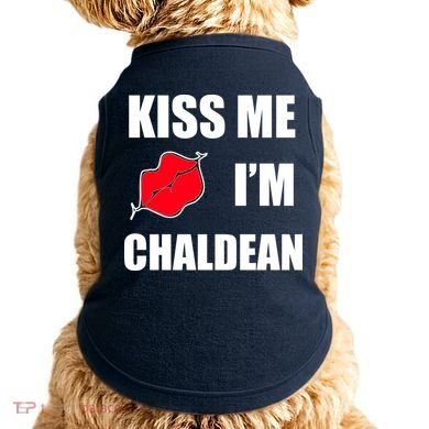 Kiss Me Im Chaldean Doggie Tank