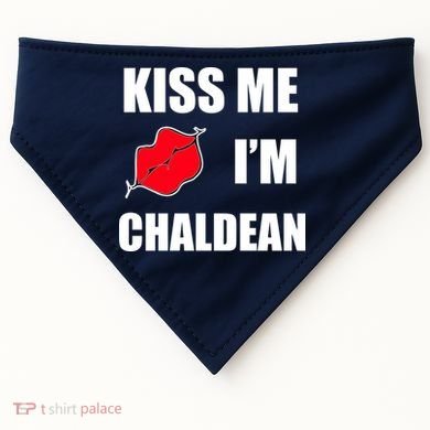 Kiss Me Im Chaldean USA-Made Doggie Bandana